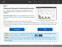 Tablet Screenshot of economics-games.com